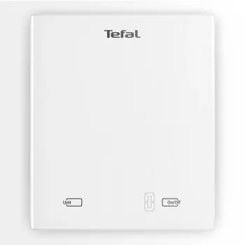 Elektronische Küchenwaage Tefal Essential BC5504V0 — 5 kg Tragkraft, 1 g Genauigkeit, LCD-Display, weiß