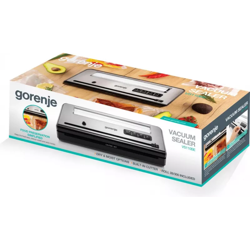 Gorenje VS110BE Vakuumierer 750 mbar Edelstahl