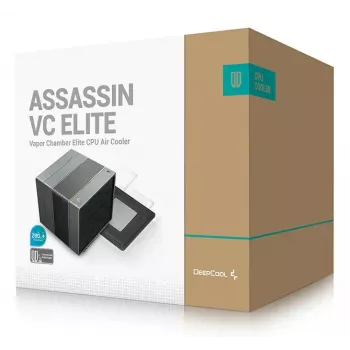 CPU-Luftkühler DeepCool ASSASSIN VC ELITE, 120/140-mm-Lüfter, FDB, 147×144×164 mm, Schwarz