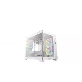 PC-Gehäuse DeepCool CG330 3F Weiß — Mid-Tower ATX-Chassis, weiß