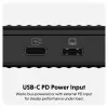 SSD-Gehäuse Hyper HD2500GL für M.2 PCIe SSD (USB4 Gen4, USB‑C) Schwarz