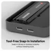 SSD-Gehäuse Hyper HD2500GL für M.2 PCIe SSD (USB4 Gen4, USB‑C) Schwarz
