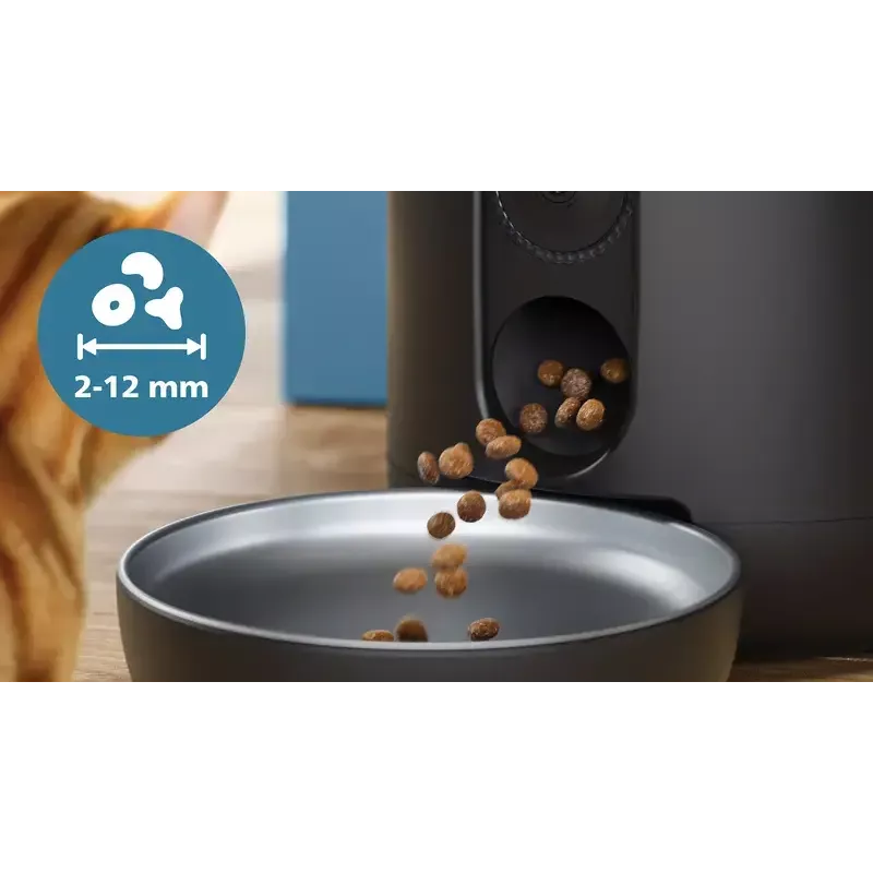 Automatischer Futterautomat Philips 5000er Serie PAW5320/02 mit Kamera, 4,5 l Futter- und Wasserkapazität, Kunststoffgehäuse, für den Innenbereich
