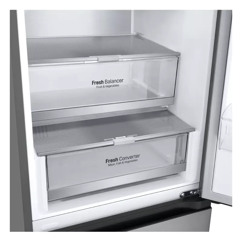 LG GBV7280CPY.APYQEUR Kühl-Gefrierkombination Freistehend 387 l Edelstahl