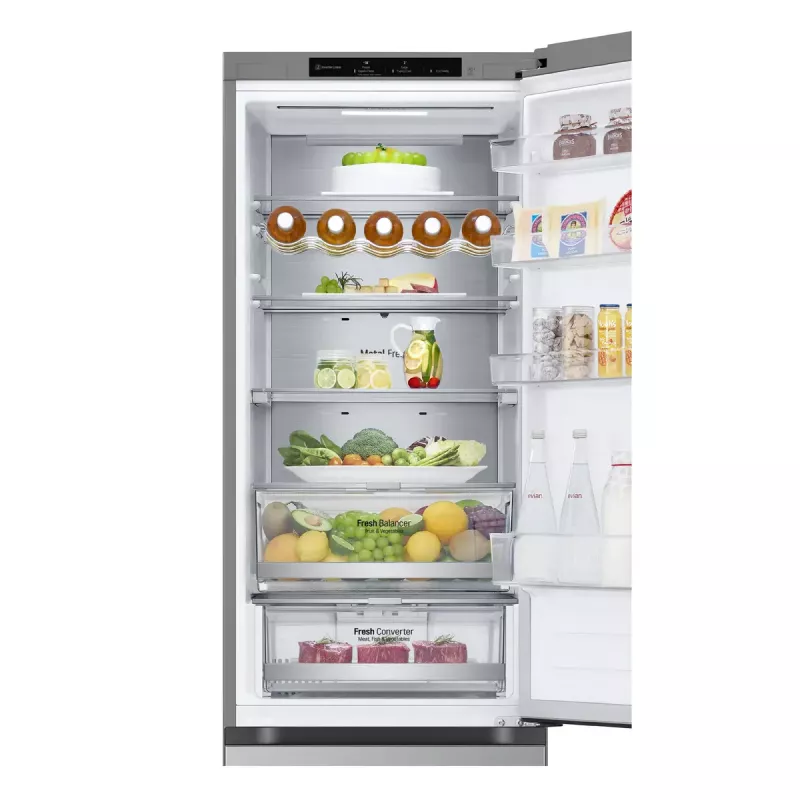 LG GBV7280CPY.APYQEUR Kühl-Gefrierkombination Freistehend 387 l Edelstahl