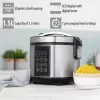 Multicooker Tristar RK-6132 — 1,5 L, 500 W, 7 Automatikprogramme, LCD, Edelstahl/Schwarz