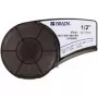 Selbstklebendes Druckeretikett Brady 139742 — Acryl/Vinyl, 1,27 cm × 6,4 m, schwarz auf weiß