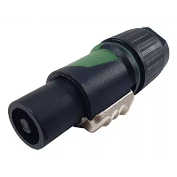 4-Pol speakON Kabelstecker EQUIP 4-polig Buchse, schwarz, 22,5×22,5 mm, 30 g