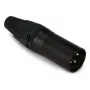 3‑poliger XLR‑Steckverbinder, männlich, EQUIP 147930, Schwarz, 3‑polig, 19×19 mm, 28,8 g
