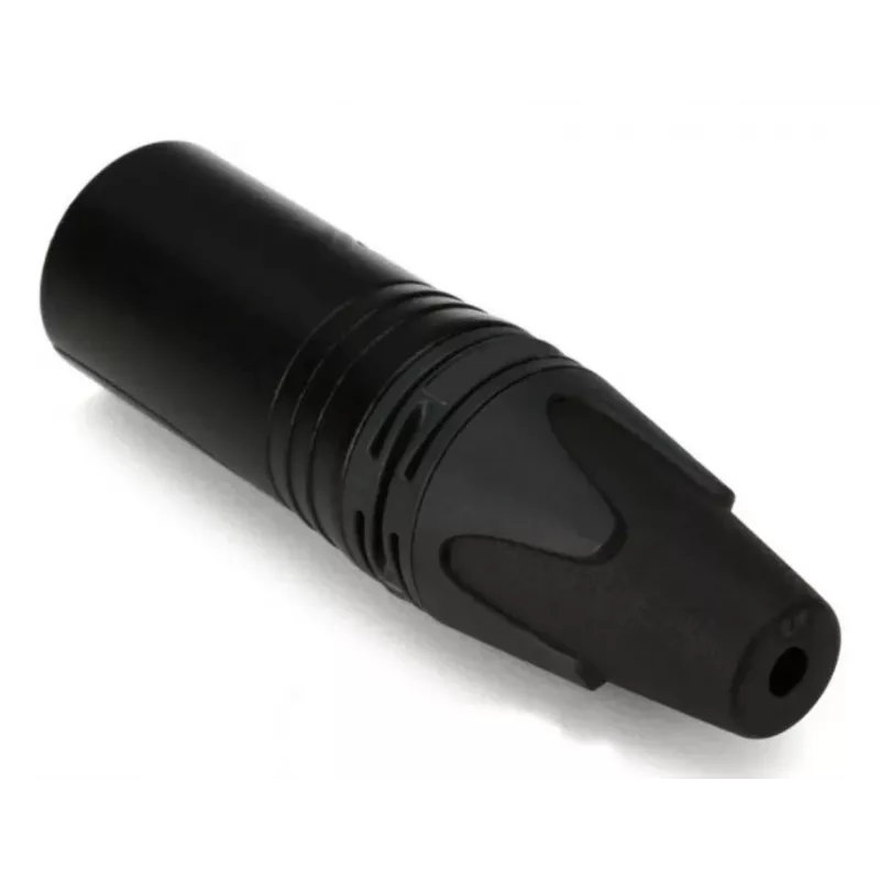 3‑poliger XLR‑Steckverbinder, männlich, EQUIP 147930, Schwarz, 3‑polig, 19×19 mm, 28,8 g