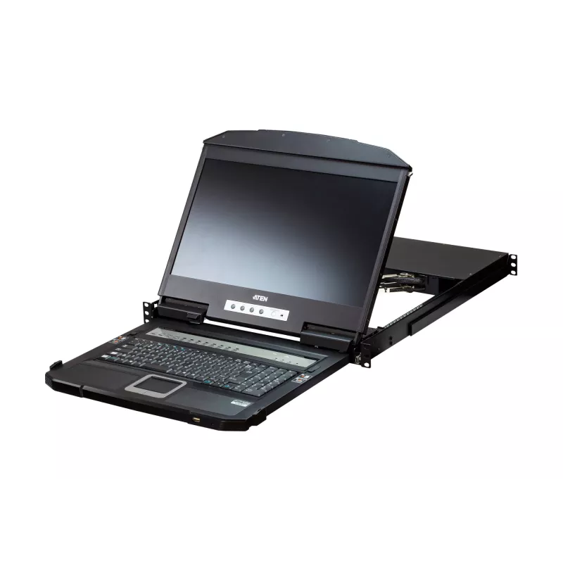 ATEN CL3884NW-ATA-ITG Rack-Konsole 47 cm (18,5 Zoll) Schwarz