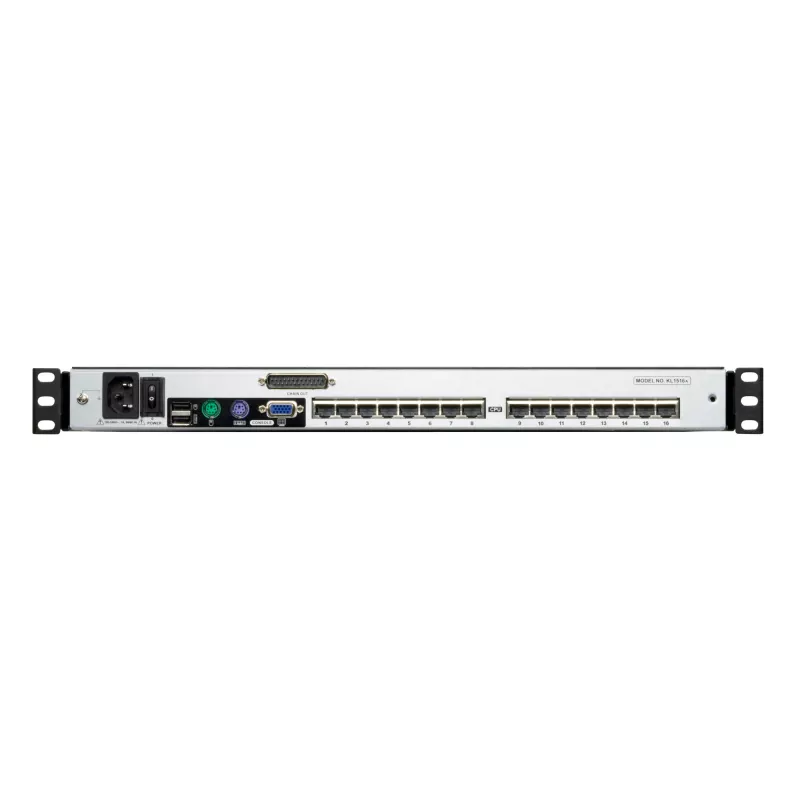 ATEN KL1516AN Rack-Konsole 48,3 cm (19 Zoll) 1280 x 1024 Pixel Metall Schwarz 1U