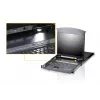 ATEN KL1508AN Rack-Konsole 48,3 cm (19 Zoll) 1280 x 1024 Pixel Metall Schwarz 1HE