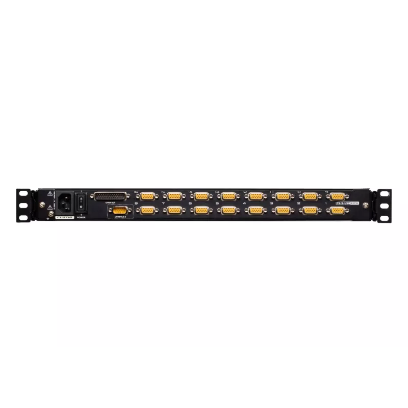 ATEN CL5716M Rack-Konsole 43,2 cm (17 Zoll) 1280 x 1024 Pixel Metall, Kunststoff Schwarz 1U