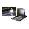 ATEN CL5808N Rack-Konsole 48,3 cm (19 Zoll) 1280 x 1024 Pixel Metall, Kunststoff Schwarz 1U