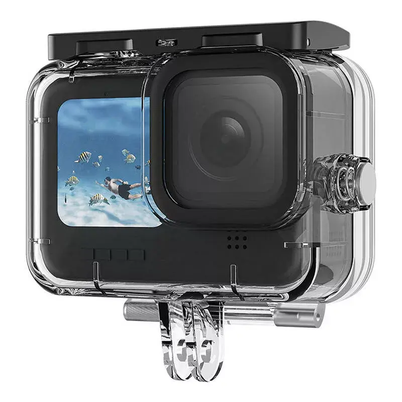 Schutzhüllen-Kombi Telesin für GoPro Hero 12/11/10/9 – Set aus Hartschale und Silikonhülle