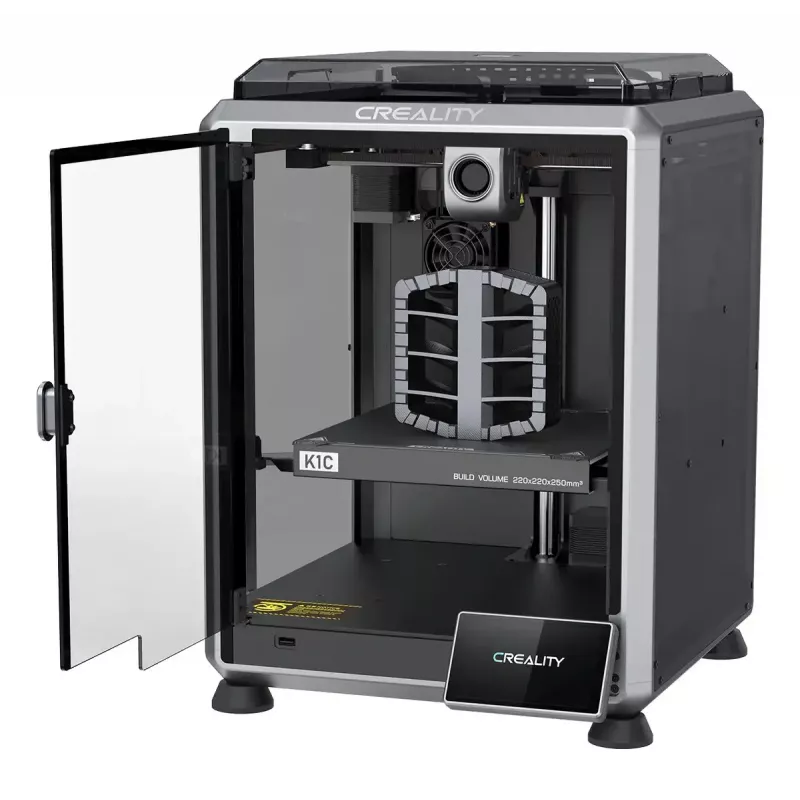 3D-Drucker Creality K1C FDM Wi‑Fi — PLA/ABS/ASA/PETG/TPU, Schichtdicke 0,1–0,35 mm, 4,3 Zoll Touchscreen, 100–240 V