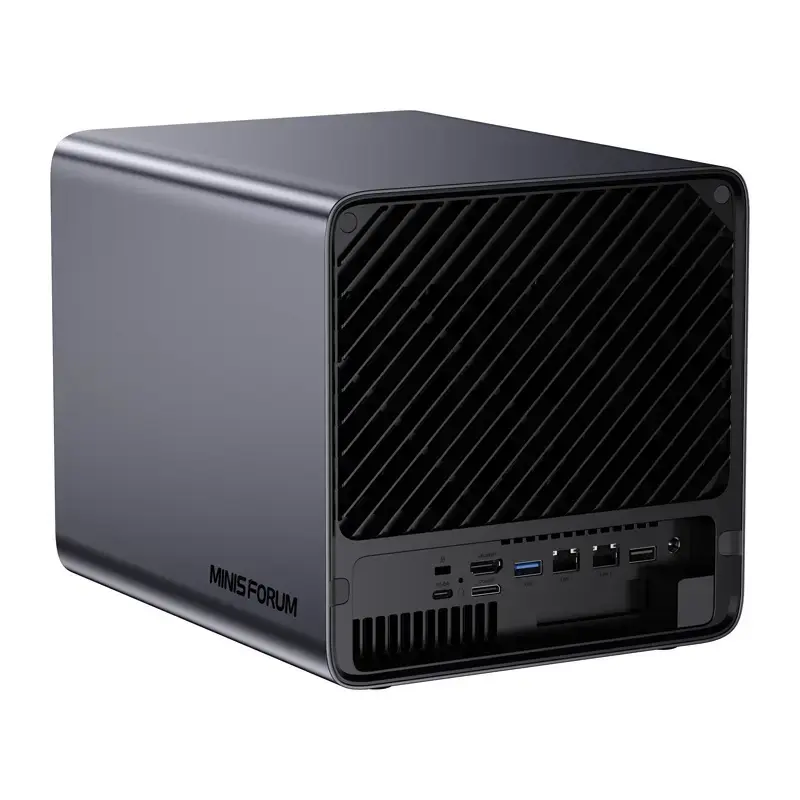Mini-PC Minis Forum NAS N5 Pro AMD Ryzen AI 9 HX Pro 370, 32 GB RAM, 128 GB Speicher