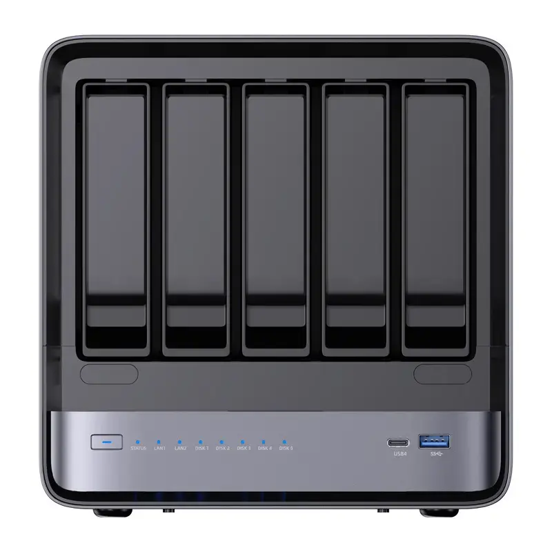 Mini-PC Minis Forum NAS N5 Pro AMD Ryzen AI 9 HX Pro 370, 32 GB RAM, 128 GB Speicher