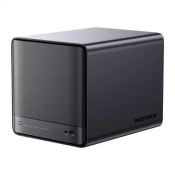 Mini-PC Minis Forum NAS N5 Pro AMD Ryzen AI 9 HX Pro 370, 32 GB RAM, 128 GB Speicher