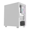 Darkflash Computergehäuse DB330M Weiß v2 mit drei vorinstallierten Lüftern, micro-ATX/mATX-Unterstützung