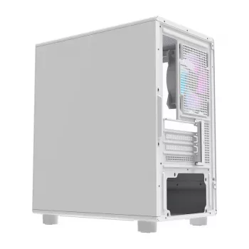 Darkflash Computergehäuse DB330M Weiß v2 mit drei vorinstallierten Lüftern, micro-ATX/mATX-Unterstützung