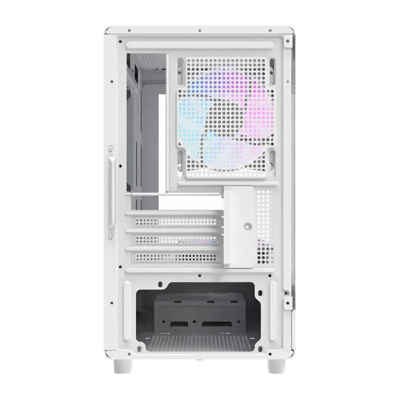 Darkflash Computergehäuse DB330M Weiß v2 mit drei vorinstallierten Lüftern, micro-ATX/mATX-Unterstützung