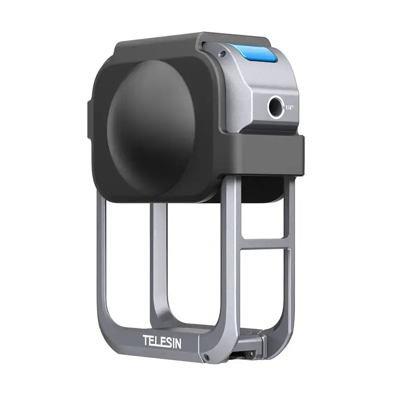 Metall-Schutzkäfig Telesin für DJI Osmo 360 – leichter Metallrahmen, Befestigungspunkte