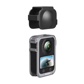 Metall-Schutzkäfig Telesin für DJI Osmo 360 – leichter Metallrahmen, Befestigungspunkte
