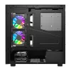 Computergehäuse DarkFlash DS950V mit Frontdisplay (schwarz) und 6 vorinstallierten Lüftern