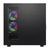Computergehäuse DarkFlash DS950V mit Frontdisplay (schwarz) und 6 vorinstallierten Lüftern