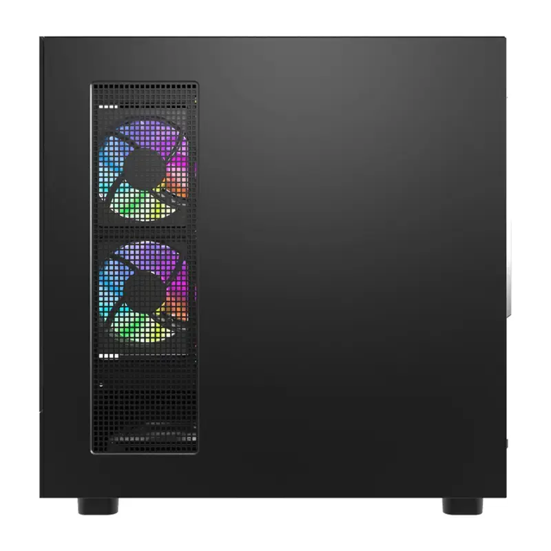 Computergehäuse DarkFlash DS950V mit Frontdisplay (schwarz) und 6 vorinstallierten Lüftern
