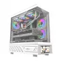 Computergehäuse DarkFlash DS950V mit integriertem Display, weiß, inklusive 6 Lüfter