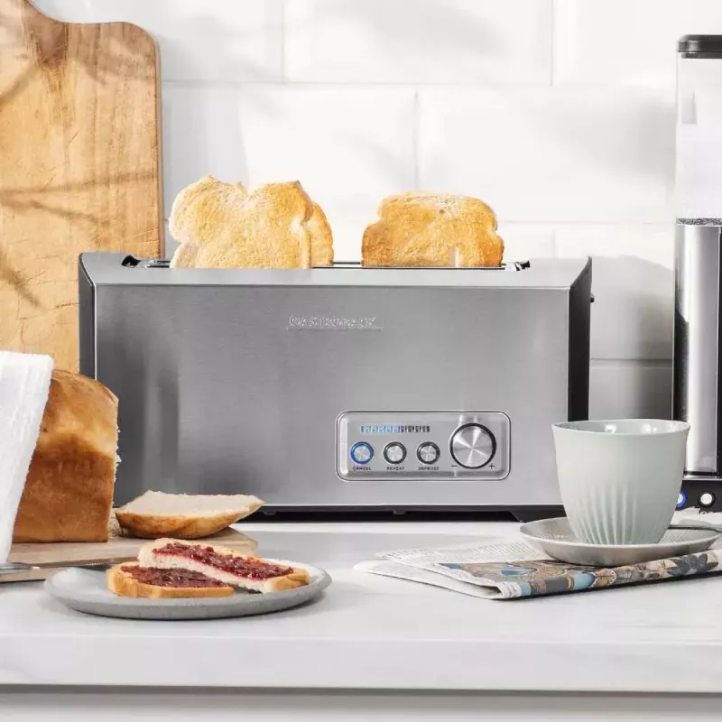 Toaster Gastroback Design Pro 4S 2 Scheiben 1500 W Schwarz Edelstahl