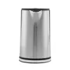 Elektrischer Wasserkocher GASTROBACK Design Cool Touch 1,5 L 2200 W, Edelstahl/Schwarz
