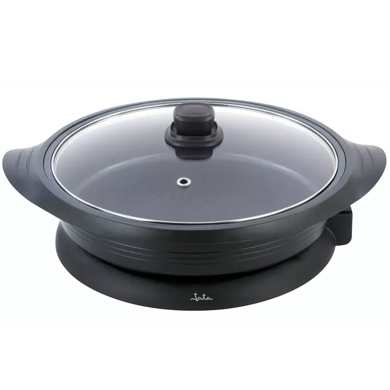 Elektrische Paellapfanne Jata PE640 — rund, 34 cm Innendurchmesser, Waben-Antihaftbeschichtung, 1600 W, 230 V