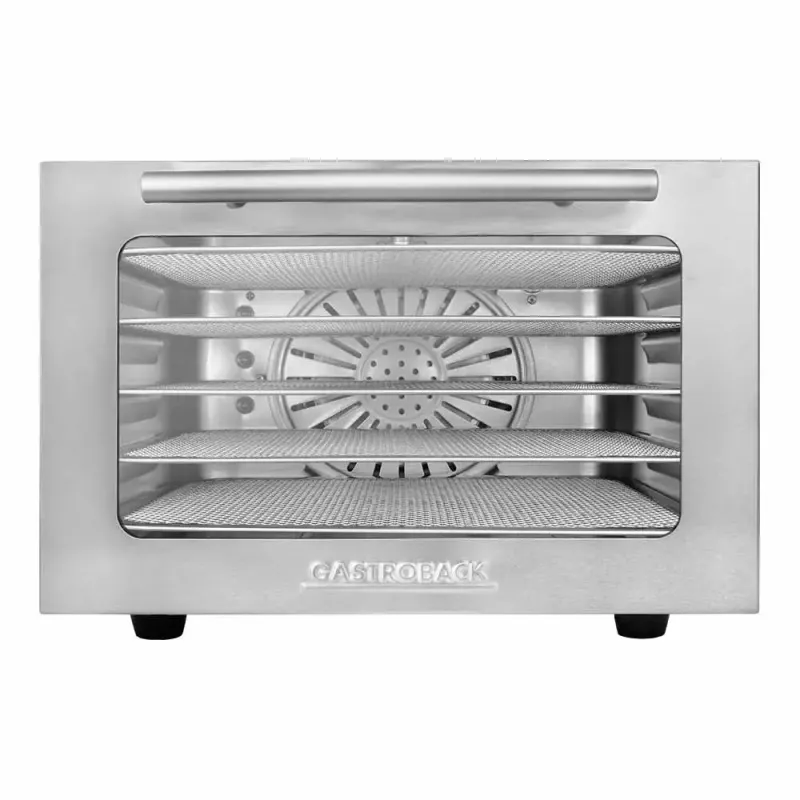 Dörrautomat GASTROBACK Mini Professional 400 W, Edelstahl, Timer bis zu 24 h, 282×347×206 mm