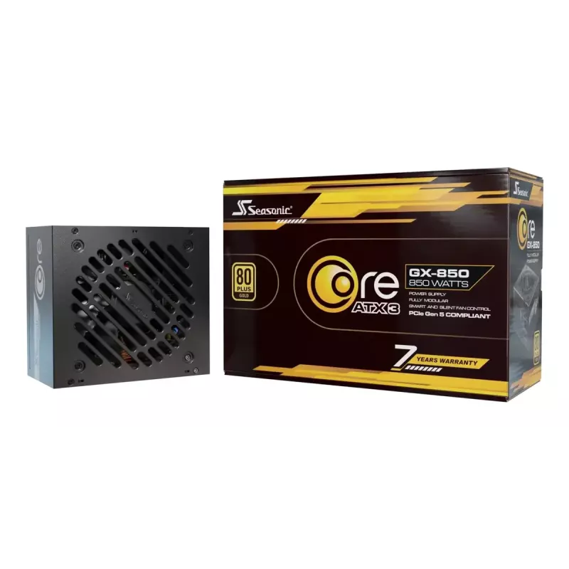 Netzteil Seasonic CORE GC-850 ATX 3.1 850 W 24-Pin-ATX Vollmodular 80 PLUS Gold Schwarz