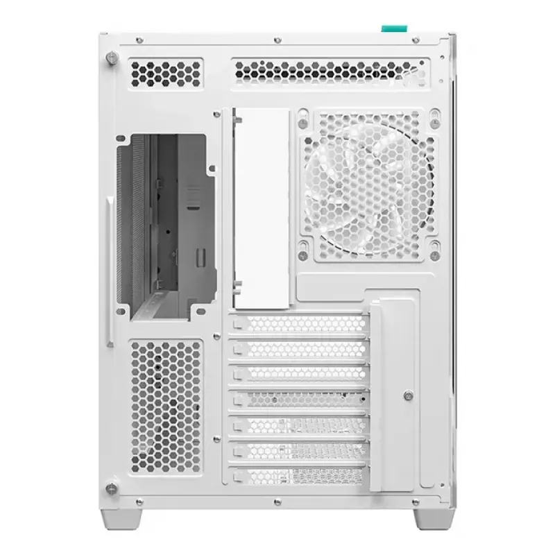 PC-Tower-Gehäuse DeepCool CG530U 4F Weiß — hinteres Netzteil, unterstützt 3x120 mm Seiten- + 1x120 mm Hecklüfter, 120/140 mm Lüfterhalterungen, 2,5-Zoll- und 3,5-Zoll-HDD