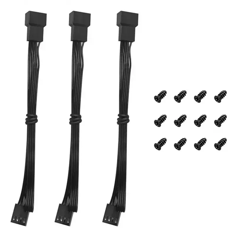 Computer-Gehäuselüfter DeepCool FD12 V2 120 mm Schwarz, 500–2500 U/min, Hydrauliklager, 4 Stück