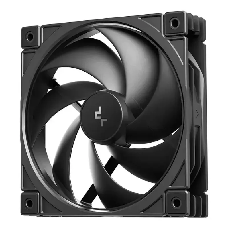 Computer-Gehäuselüfter DeepCool FD12 V2 120 mm Schwarz, 500–2500 U/min, Hydrauliklager, 4 Stück