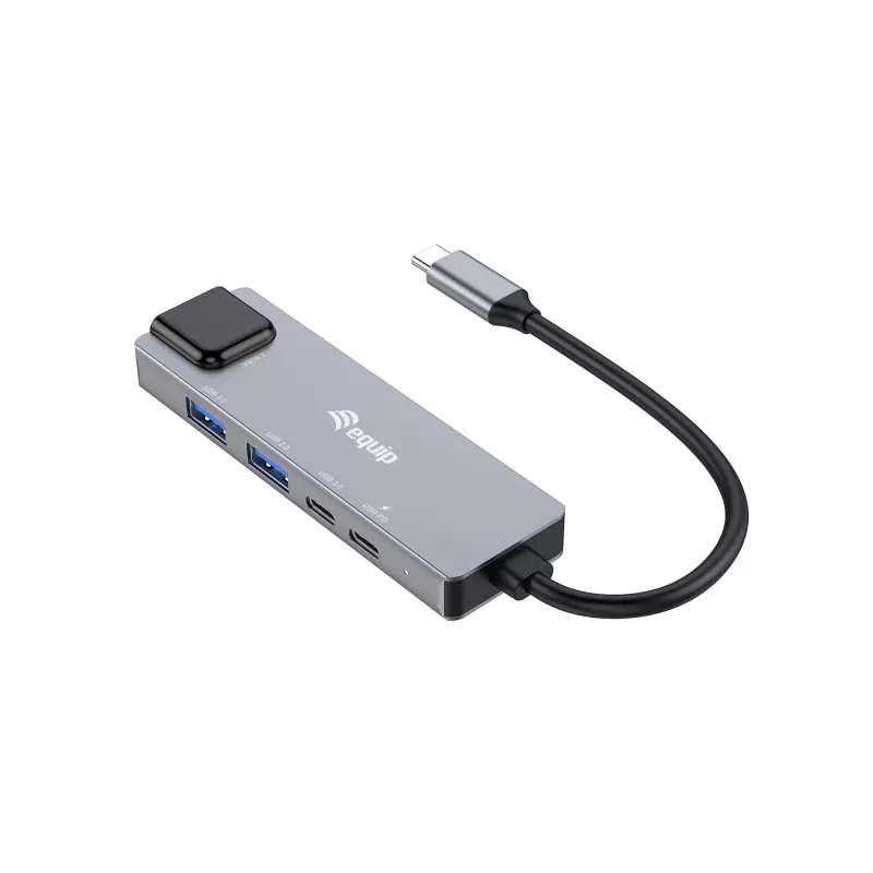 Equip 5-in-1 Multifunktionsadapter, 2,5GbE, USB-A x 2, USB-C x 1, USB-C, 100W USB PD