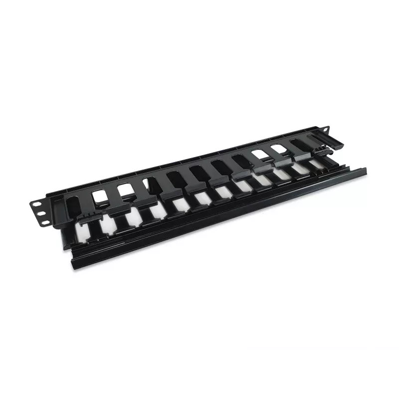 Equip 19 Zoll Rack-Mount Kabelmanagement-Panel, Schwarz