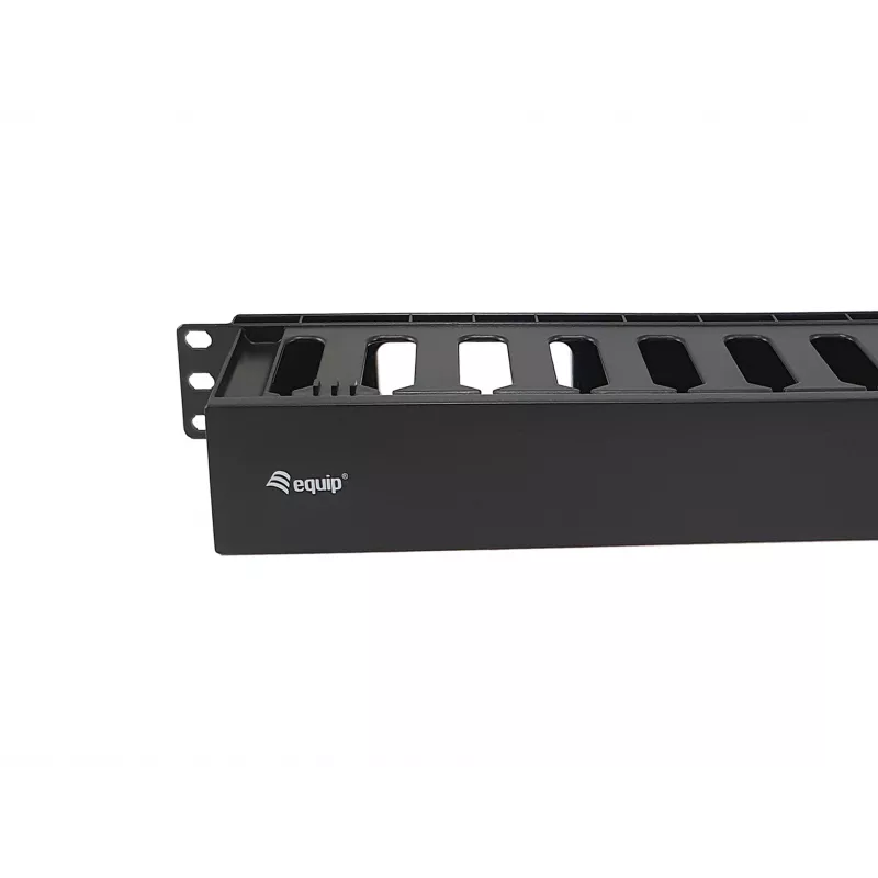 Equip 19 Zoll Rack-Mount Kabelmanagement-Panel, Schwarz