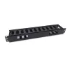 Equip 19 Zoll Rack-Mount Kabelmanagement-Panel, Schwarz