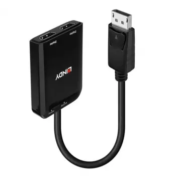 Lindy DisplayPort auf 2 Port HDMI MST Hub, DisplayPort, 2 x HDMI, Stecker, Buchse, Gerade, Gerade