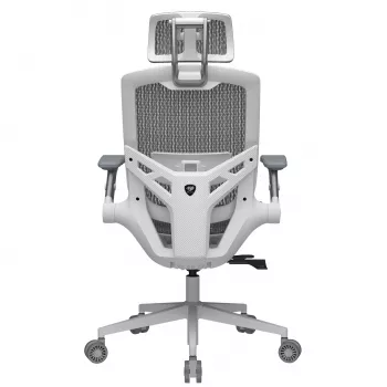 Universal-Gamingstuhl Cougar CGR-SPO-WHW — weiße Sitzfläche und Rückenlehne, max. Belastung 120 kg, Höhe 1170–1310 mm, Breite 680 mm