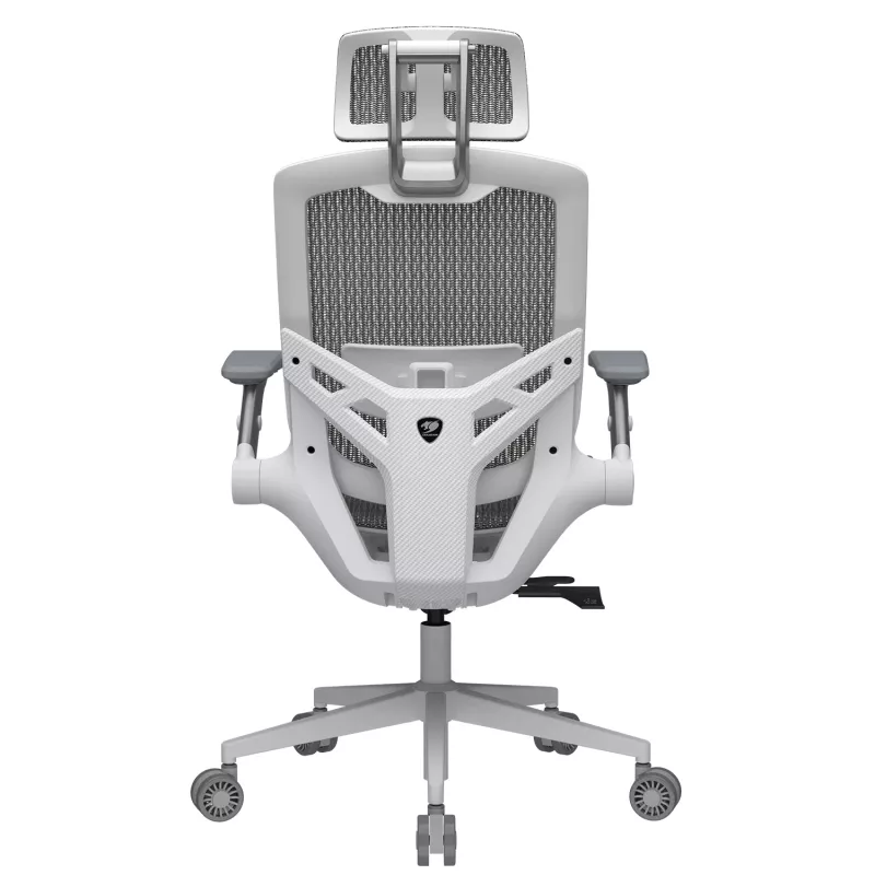 Universal-Gamingstuhl Cougar CGR-SPO-WHW — weiße Sitzfläche und Rückenlehne, max. Belastung 120 kg, Höhe 1170–1310 mm, Breite 680 mm