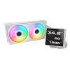 All-in-One-CPU-Flüssigkeitskühler Cougar Poseidon Vistek Pro 240, ARGB, 120-mm-Lüfter, weiß