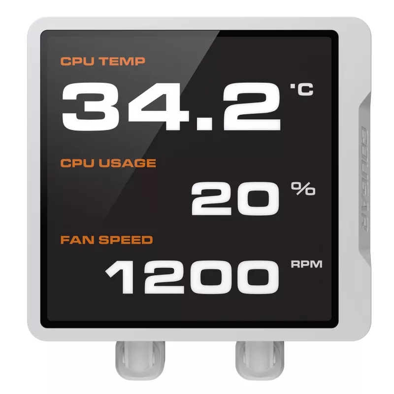 All-in-One-CPU-Flüssigkeitskühler Cougar Poseidon Vistek Pro 240, ARGB, 120-mm-Lüfter, weiß